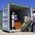 Long-temporary-container-storage